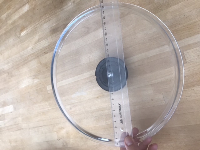 Стеклянная крышка для сковороды, 25, 5 см